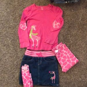 Gymboree giraffe outfit, girls